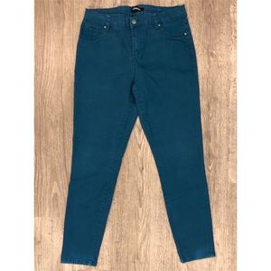 d.jeans skinny jeans - teal - size 12